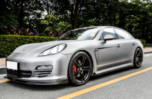 Porsche Panamera Carbon Fiber Side Skirts (OEM AK Style)