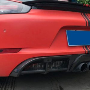 Cayman/ Boxster718 Carbon Fiber Rear Diffuser (J Style)