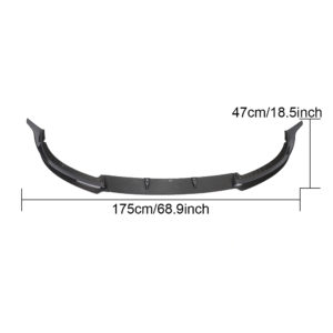 G20 3 Series Carbon Fiber Front Lip Spoiler (J Style) - for NON MSPORT Bumper ONLY