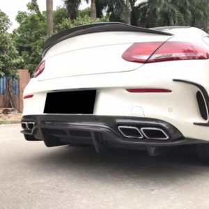 C Class W205 Carbon Fiber Rear Diffuser (PSM Style) – COUPE ONLY