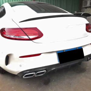 C Class W205 Carbon Fiber Rear Spoiler (OEM Style) - COUPE ONLY