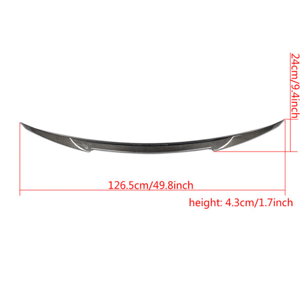 W205 C Class Carbon Fiber Rear Spoiler (ML Style) - SEDAN ONLY